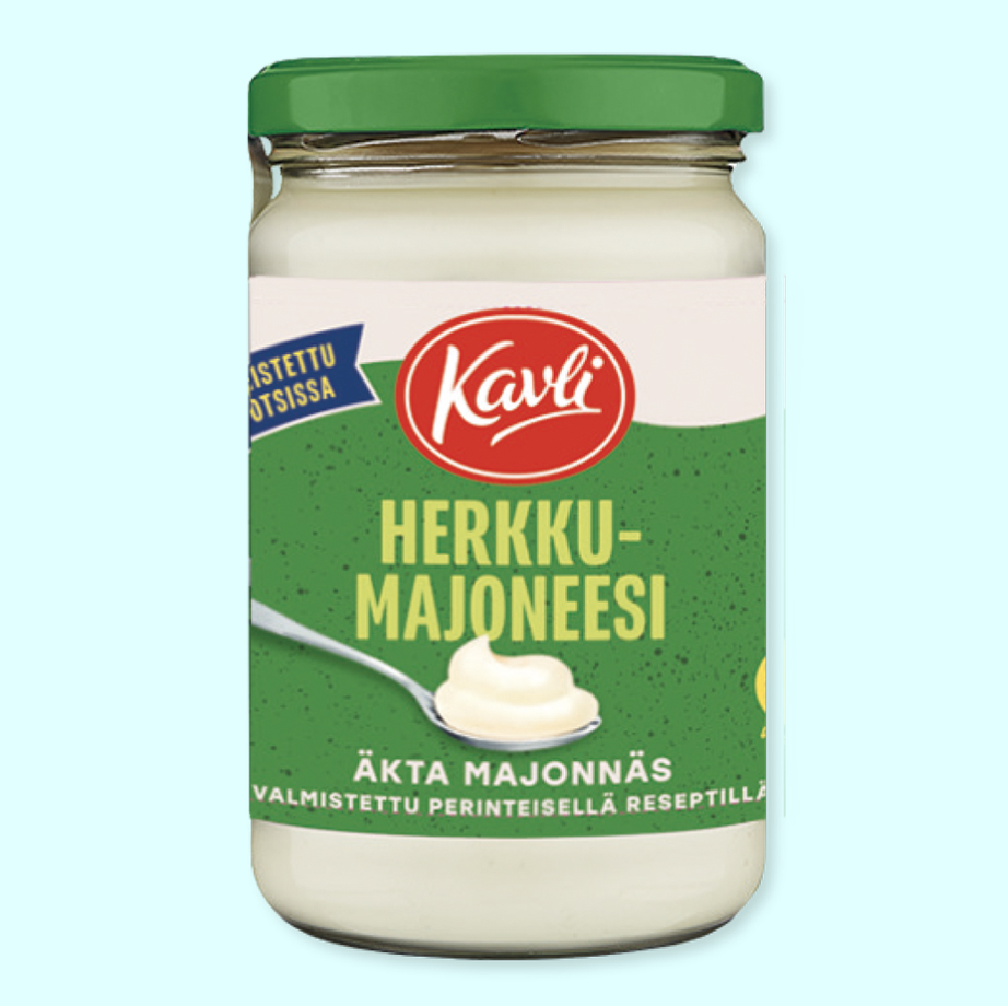 Kavli herkkumajoneesi, majoneesi, Kavli Äkta, majoneesi ruoanlaittoon, perinteinen majoneesi, majoneesi leivontaan